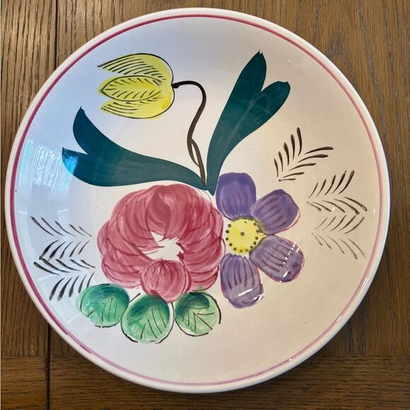 Nove Rose Other - VTG Ceramic Serving Plate Nove Rose Floral Hand-Painted